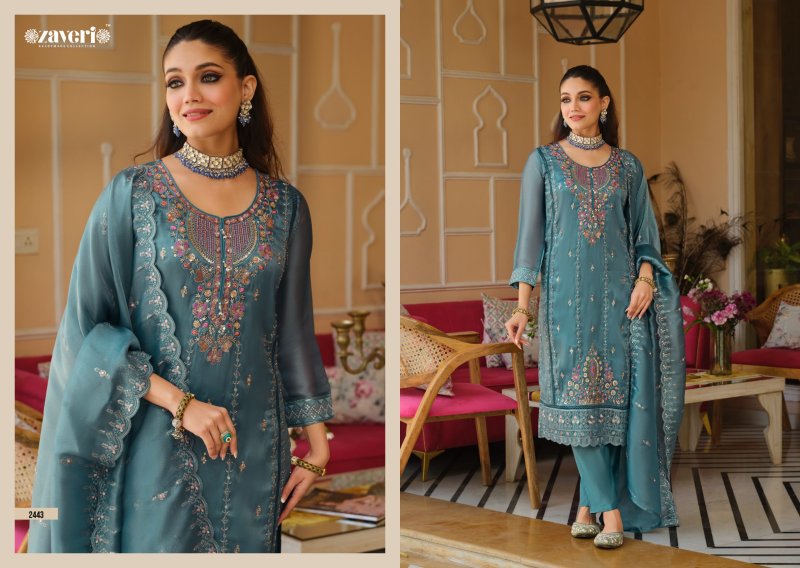 Aarohi Gold By Zaveri Simar Emboidery Readymade Suits 